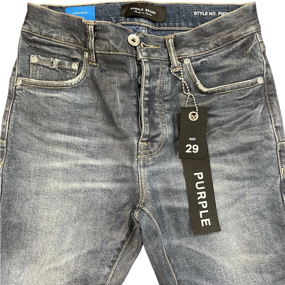 Purple Brand Men's Patchwork Washed Jeans - Picture 2 of 5